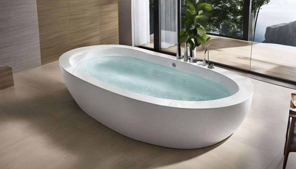 Sitzbadewanne mit Whirlpool